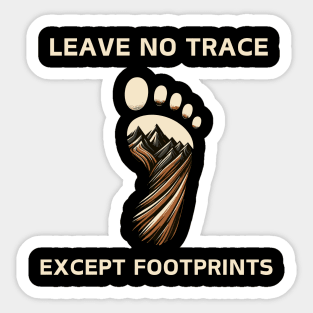 Wild Heart, Gentle Footprints: Leave No Trace Sticker